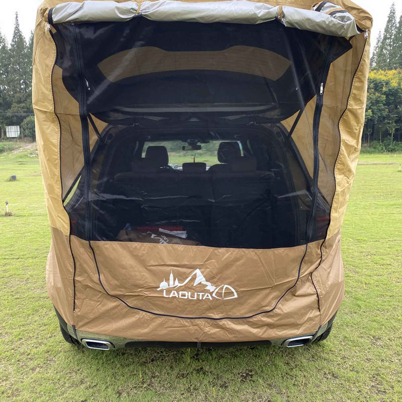 Cheap Goat Tents Car Trunk Tent Sunshade Rainproof For Self driving Tour Barbecue Outdoor Mobile Kitchen Camping Car Tail Extension Tent   